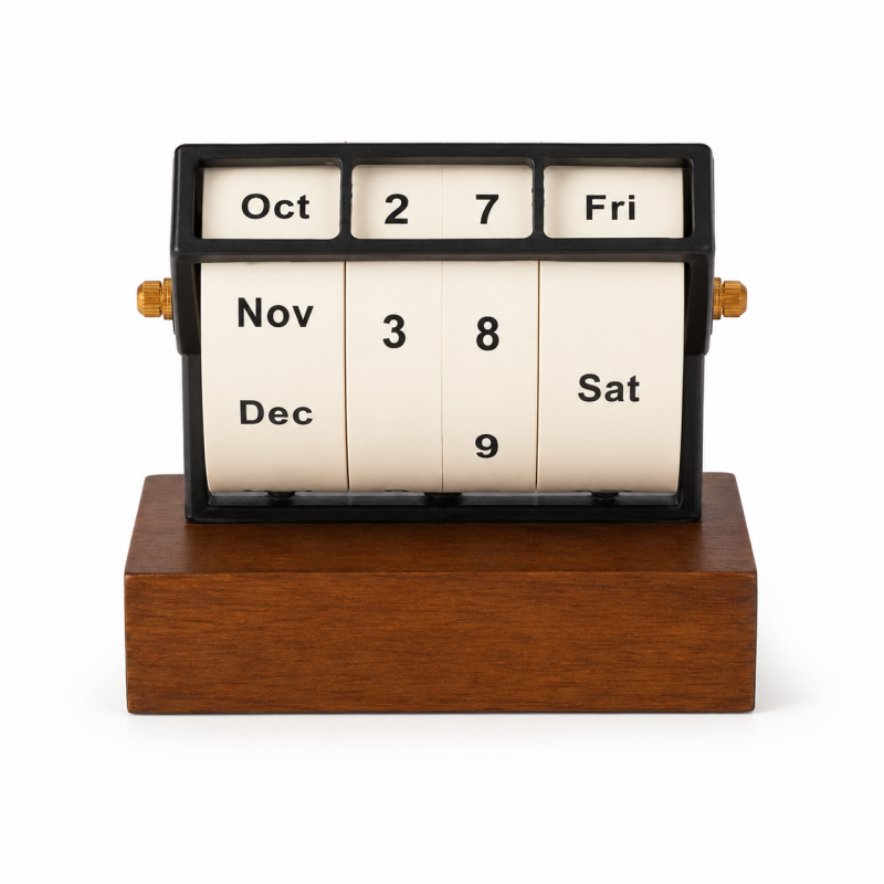 Wooden Perpetual Block Calendar