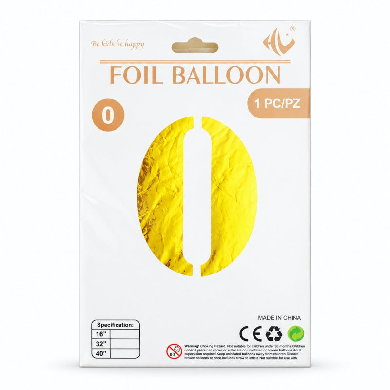 40 Inch Gold Number Foil Balloon (Party Balloon (MK2PPFN6H7LC52))