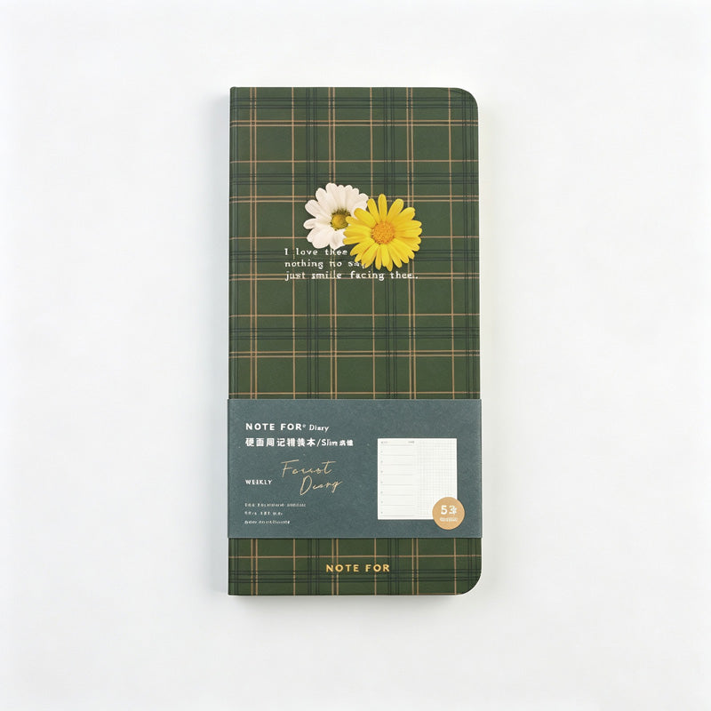 British Plaid Slim Weekly Planner Notebook