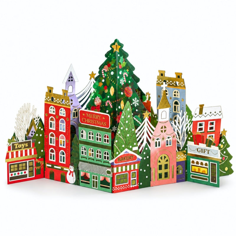 3D Pop-Up Christmas Cards with Gold Foil