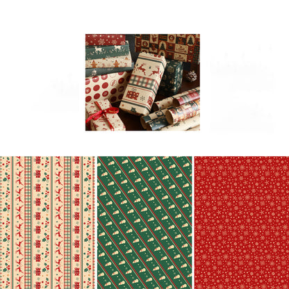 Merry Patchwork Christmas Wrapping Paper