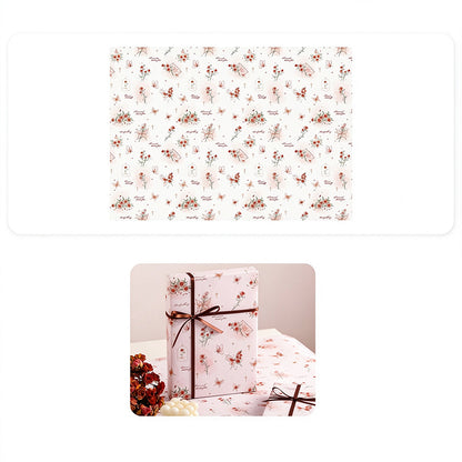 Rose & Butterfly Wrapping Paper