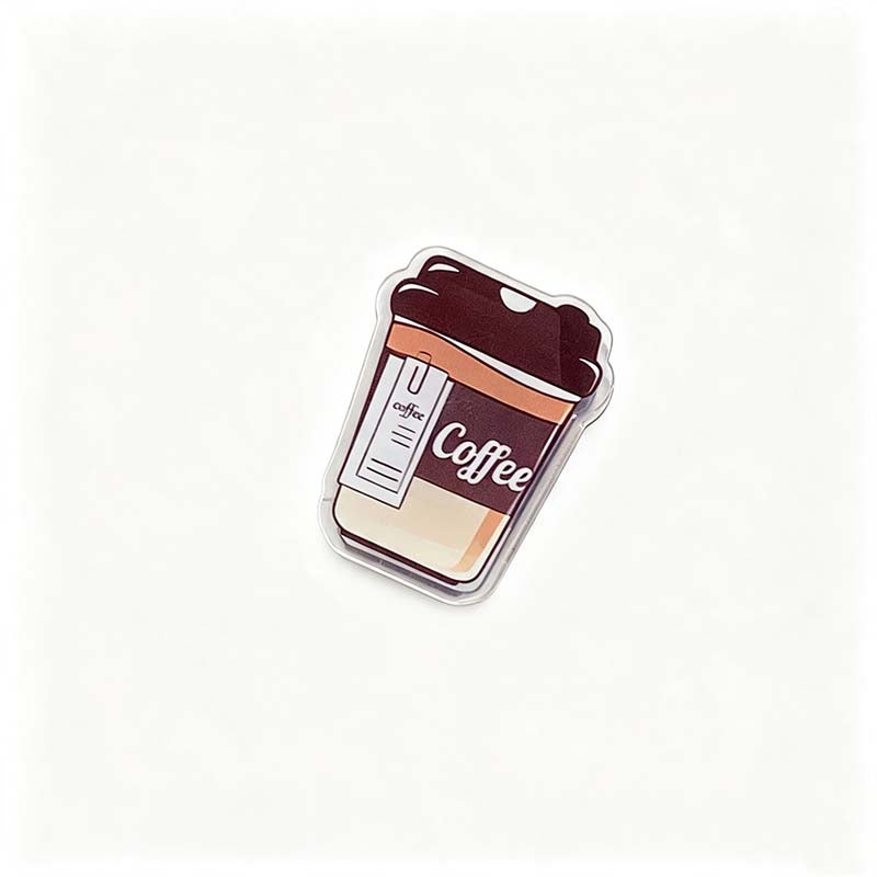 Vintage Coffee Theme Acrylic PP Clip
