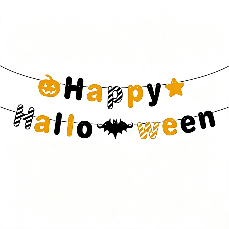 Happy Halloween Letter Banner Collection