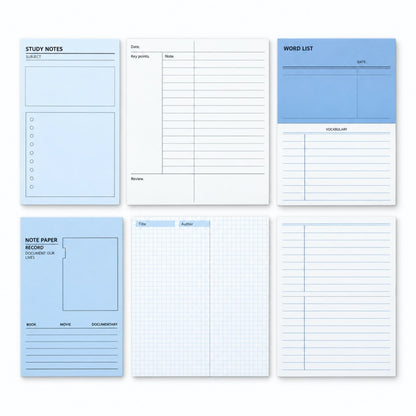 Fold-Out Planner Note Sheets