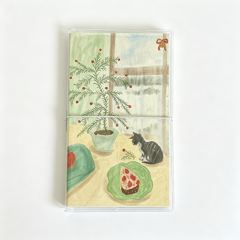 Vintage Watercolor A6 Slim Journal Notebook
