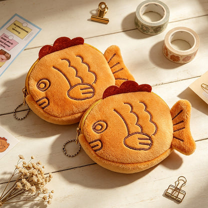 Taiyaki Fish Plush Coin Purse