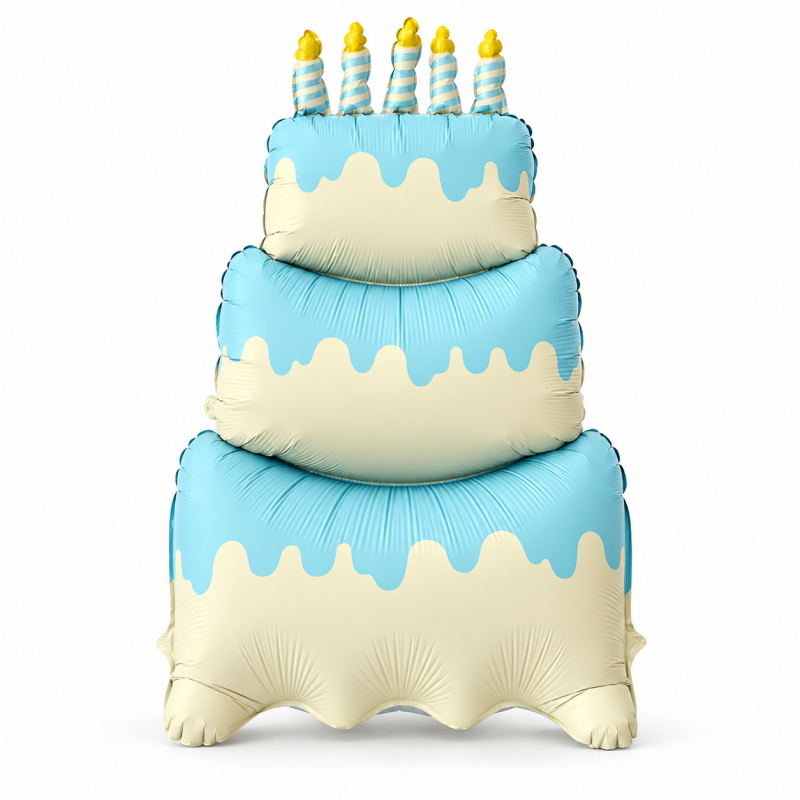Standing Birthday Cake Foil Balloon