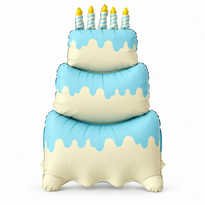 Standing Birthday Cake Foil Balloon