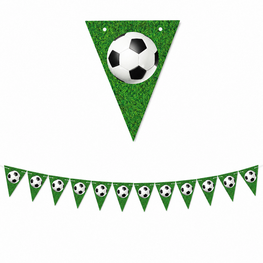 10 Soccer Birthday Hanging Decoration Set