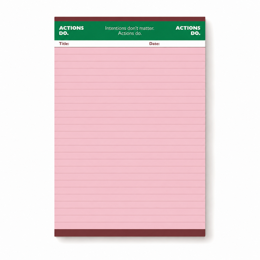 Color Block Schedule Note Pad
