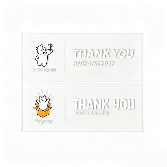 Floral Thank You Sticker Labels