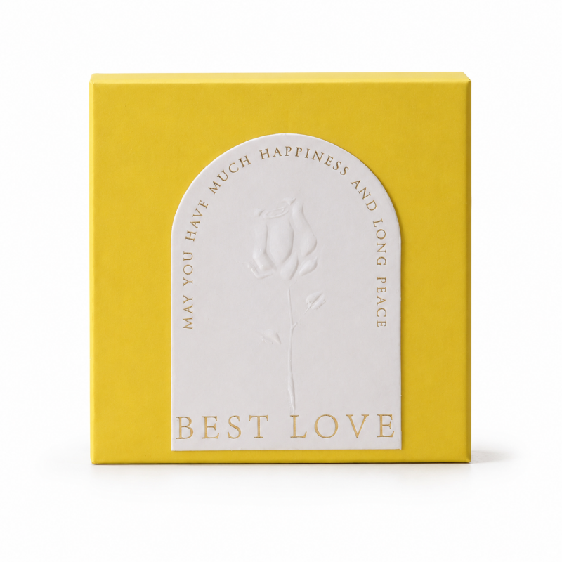 Embossed Square Jewelry Gift Box