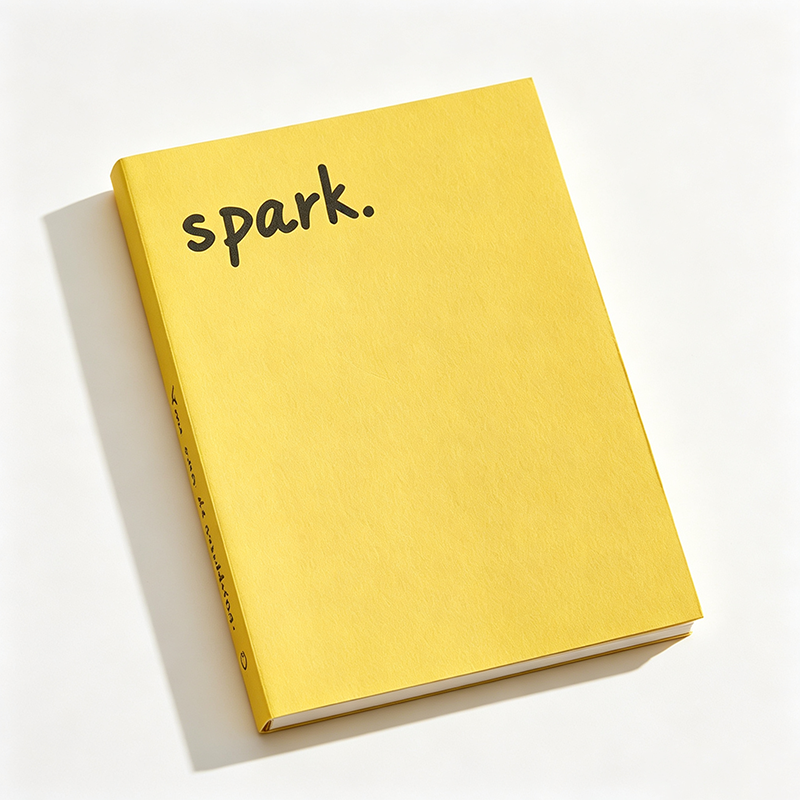 Colorful Bold Word Minimal Notebook
