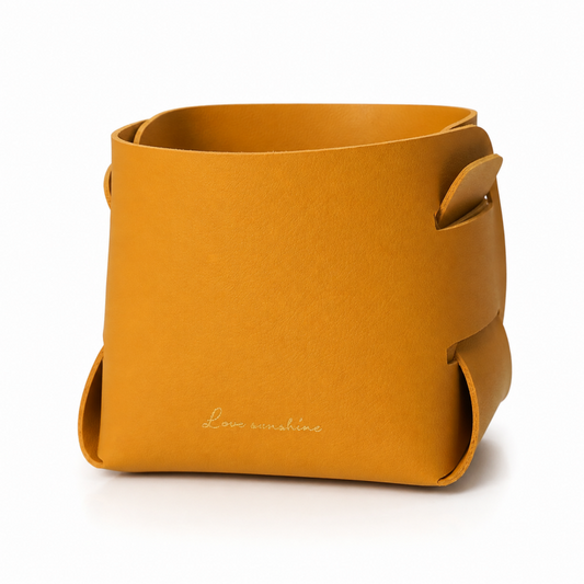 Folded Soft Sided Storage Basket