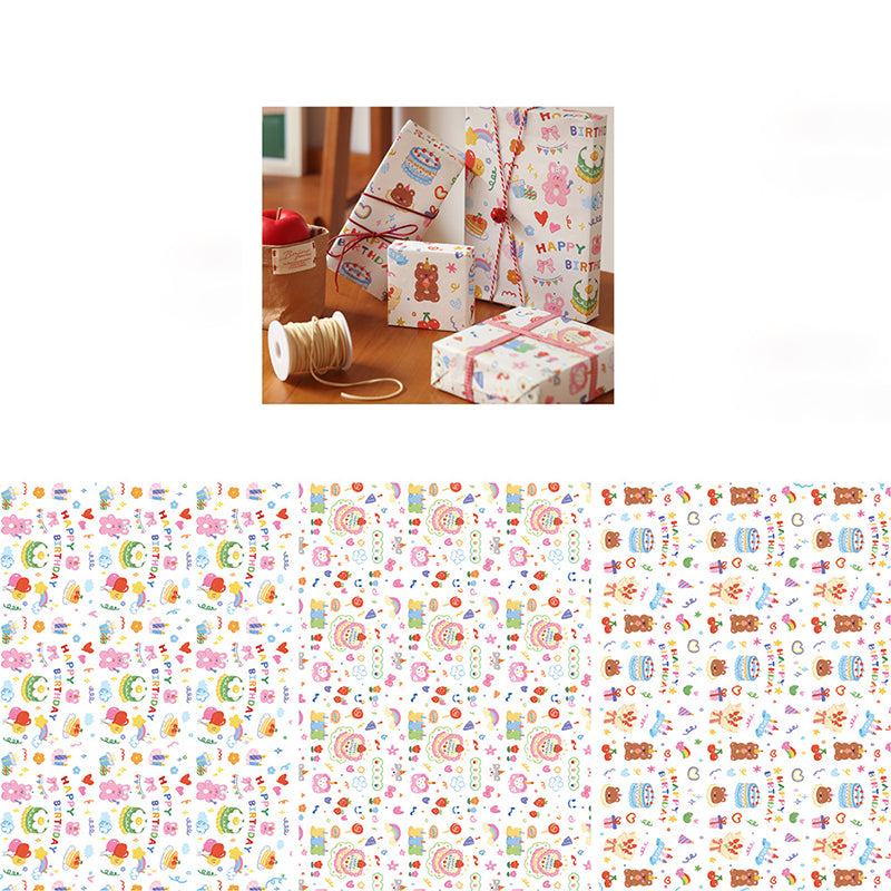 Cute Happy Birthday Wrapping Paper