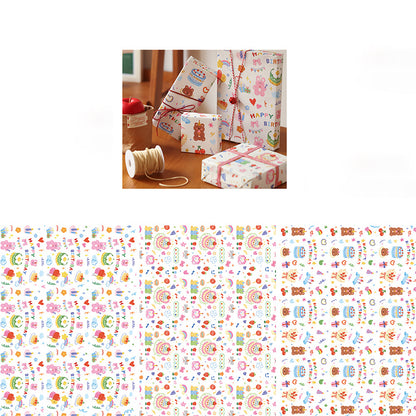 Cute Happy Birthday Wrapping Paper