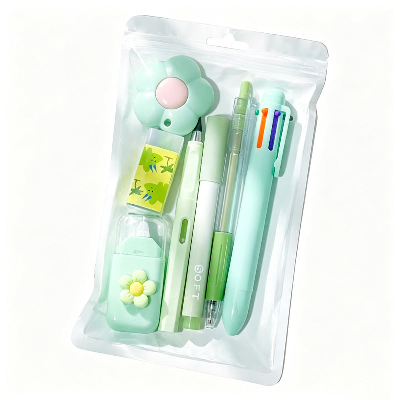 Pastel Seven Piece Study Stationery Set