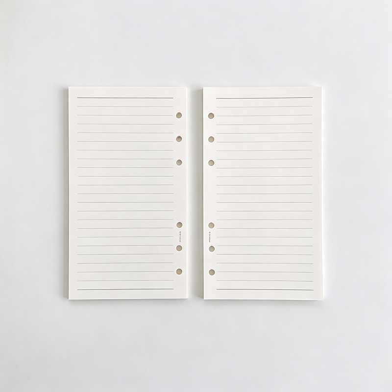 A6 Planner Binder Refill Paper