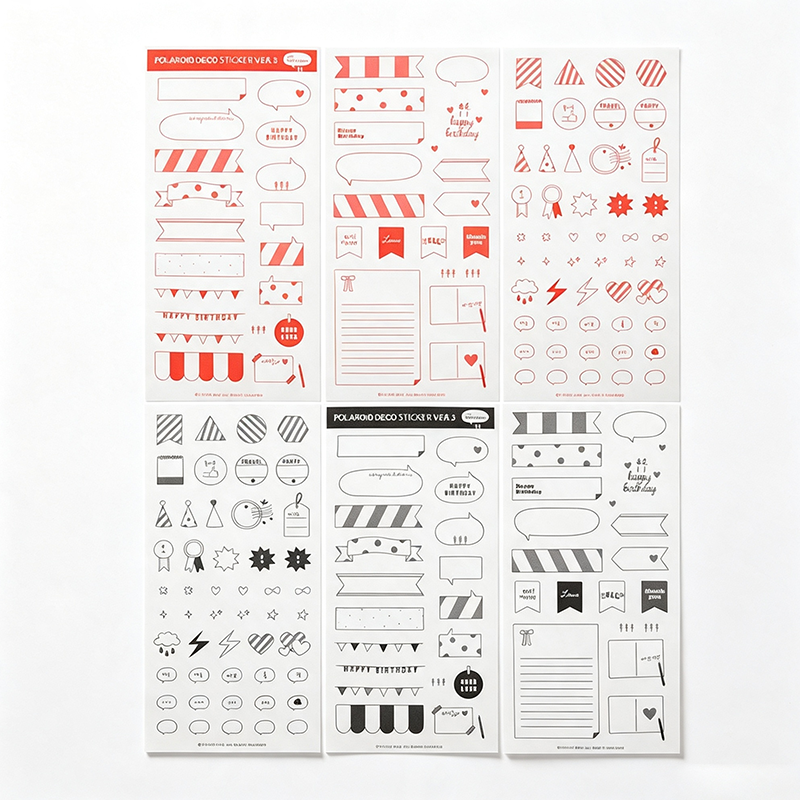 Speech Bubble & Label Sticker Set Sticker Sheet