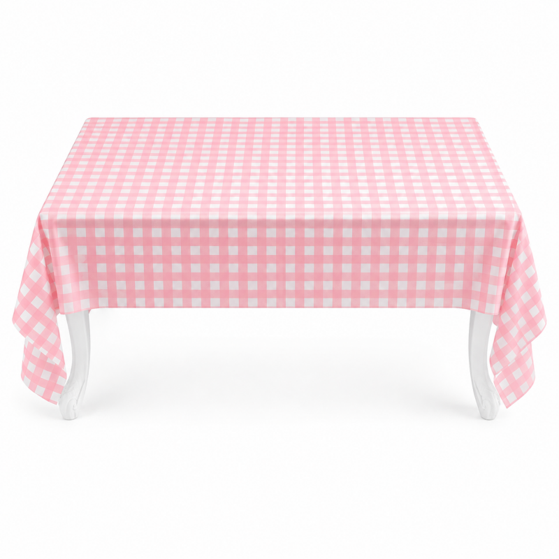 Gingham Rectangular Party Tablecloth