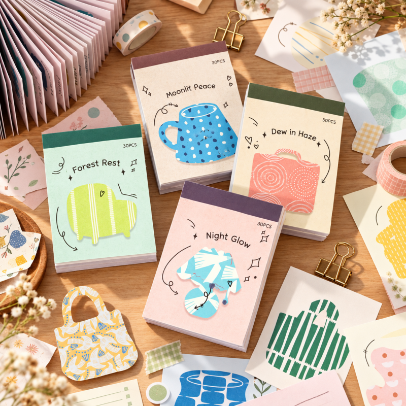 Japanese Writable Die-Cut Sticker Booklet