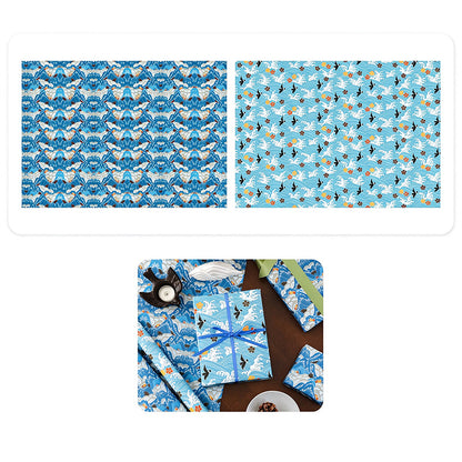 Japanese Wave & Mountain Wrapping Paper