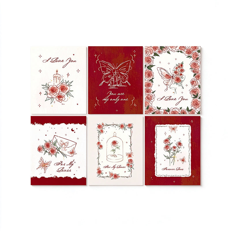 Romantic Rose Bouquet Cards
