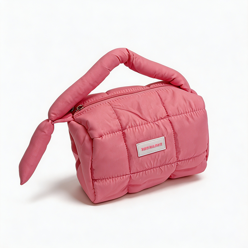 Quilted Travel Cosmetic Bag