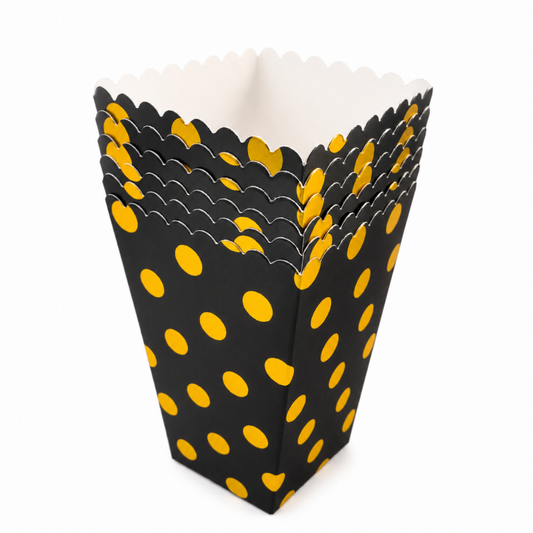 10 Foil Print Popcorn Boxes