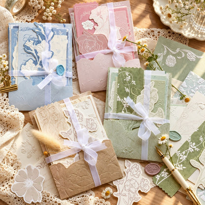 Botanical Relief-Embossed Letter Collection