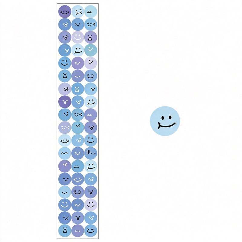 Emoticon Ball PET Stickers
