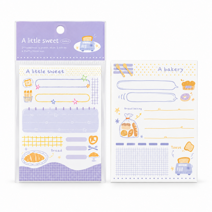 Sweet Bakery Memo Pad