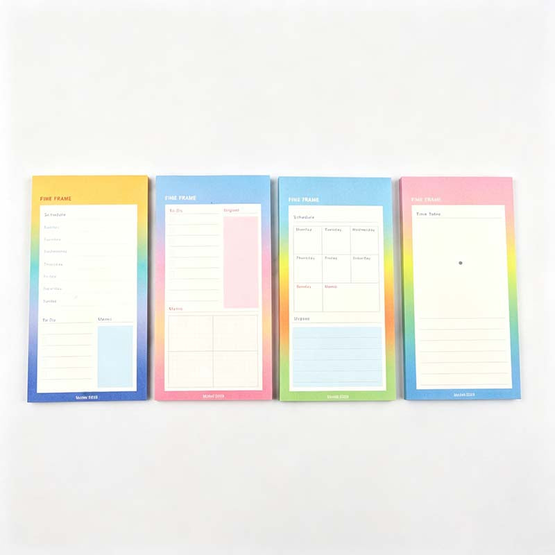 8 Color Frame Planning Memo Pad