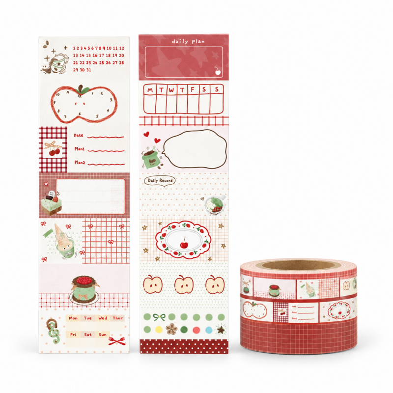 Cafe Dessert Writable Memo Sticker Roll