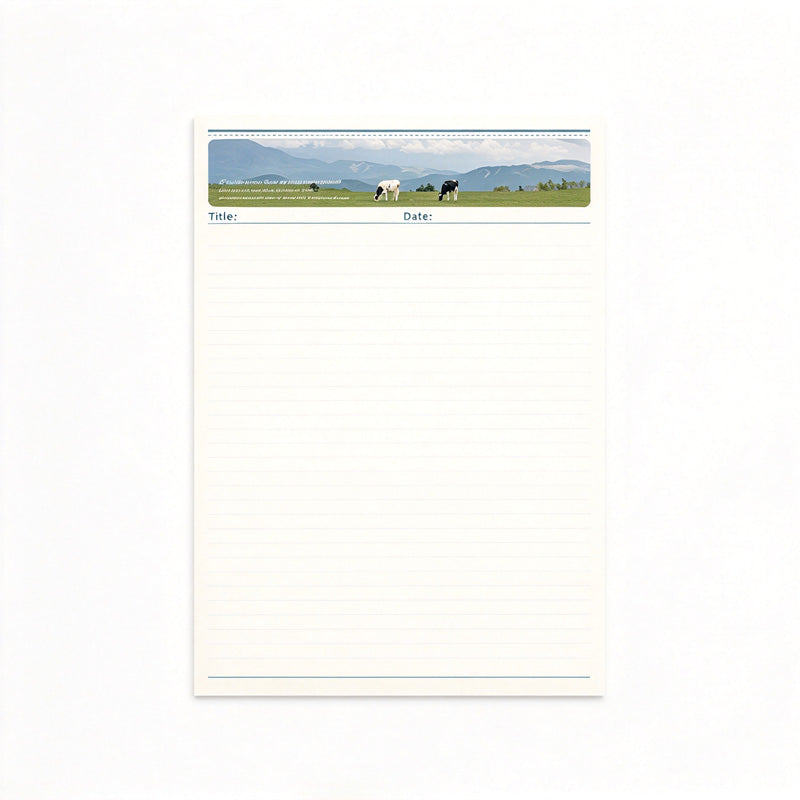 Pastoral Landscape Tear-Off Notepad