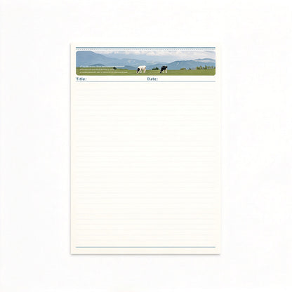 Pastoral Landscape Tear-Off Notepad