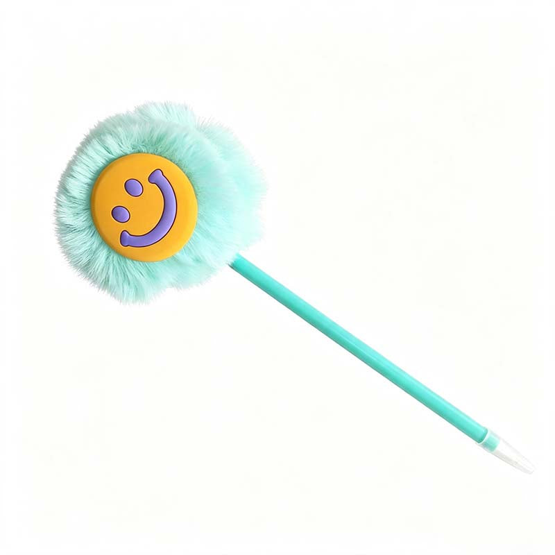 Smiley Pom Topper Gel Pen