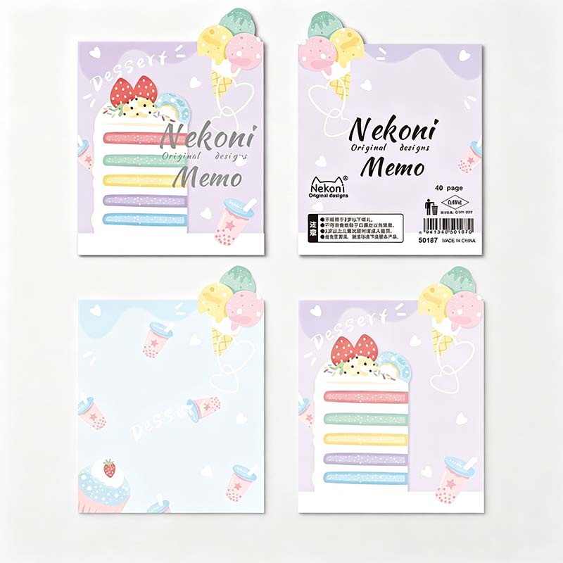 Kawaii Pastel Memo Pad Set