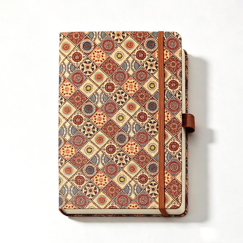Artisan Pattern Cork Notebook