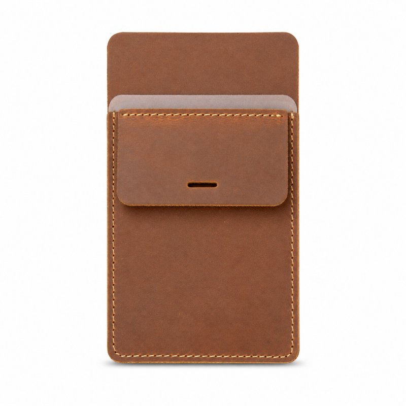 Front Pocket Leather Pen Pouch