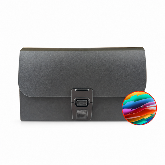 Rainbow Elastic File Organizer Pouch