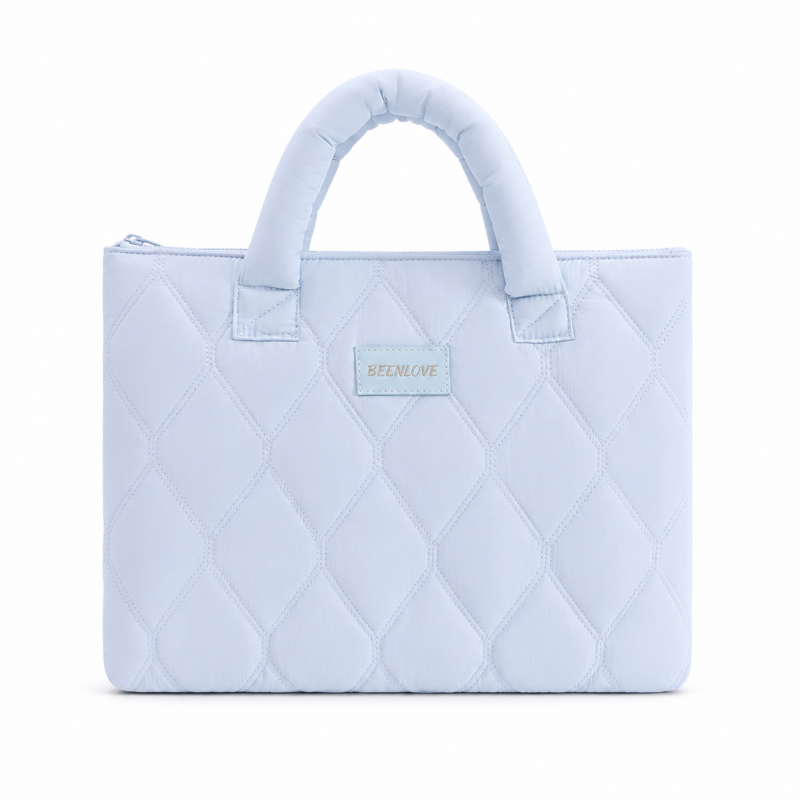 14-15Inch Quilted Nylon Handheld Laptop Bag