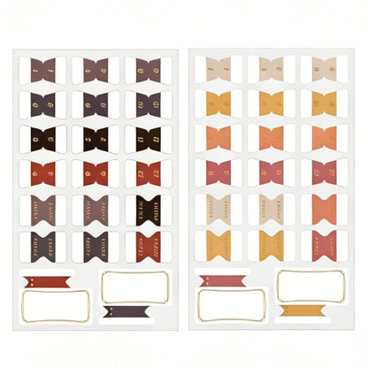 Vintage Gold-Foil Index Tabs