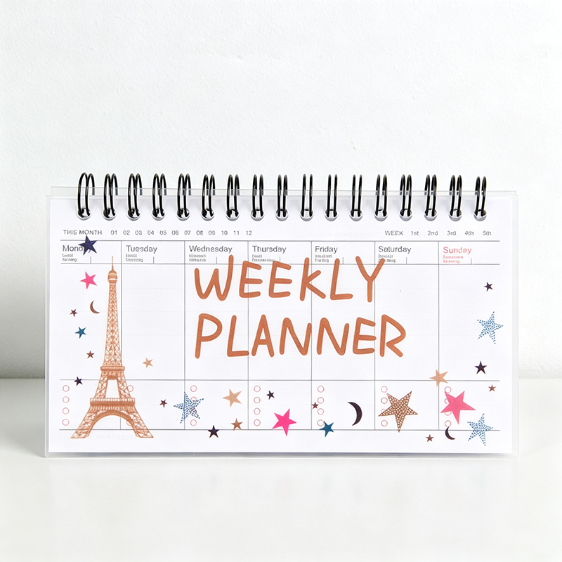 Spiral Cute Weekly Planner Notepad