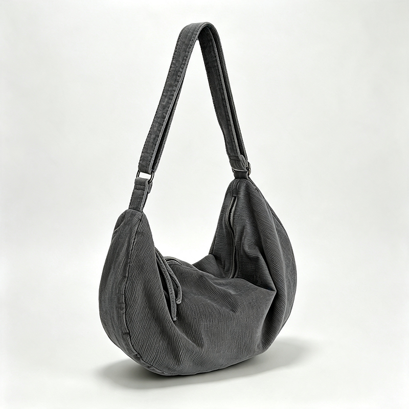 Soft Crescent Shoulder Bag