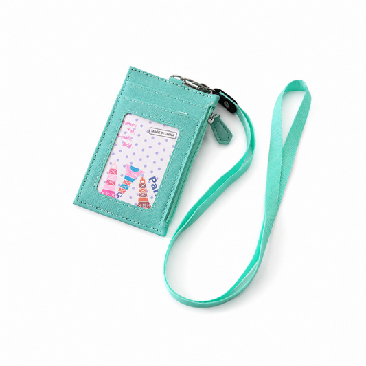 Multi Pocket Lanyard ID Card Holder