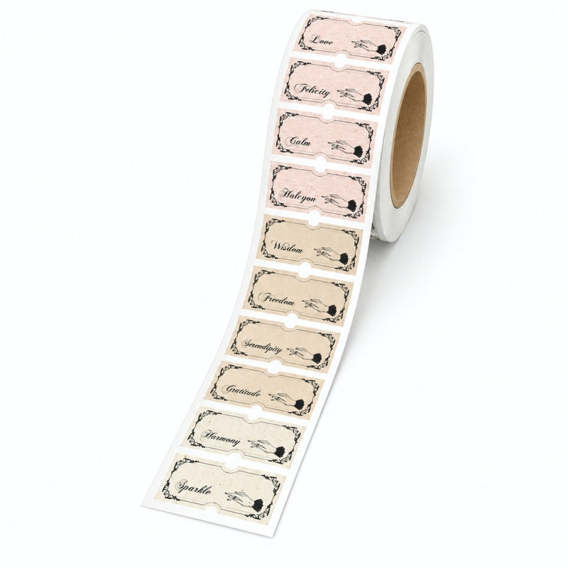 Vintage Word Label Sticker Sheet