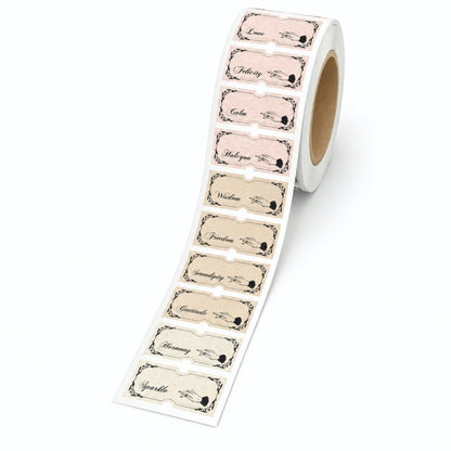 Vintage Word Label Sticker Sheet