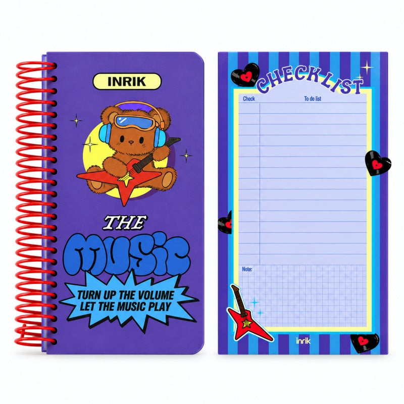 Cartoon Spiral Pocket Notebook